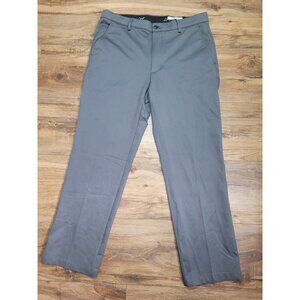 Greg Norman Mens Performance Golf Pants Shark Flat Front Grey 34X30